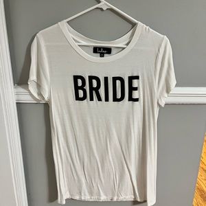 “BRIDE” white shirt